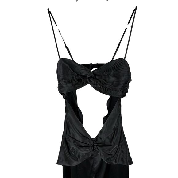 Retrofete Twist Front Pleated Dress Strapless Statement Evening Whimsigoth S - Picture 3 of 8